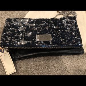 Aspinal of London New midnight blue clutch bag